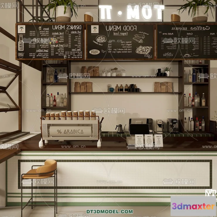 1365118 - Counter - Bar - Interior Design 3D Model - 086 3D Max