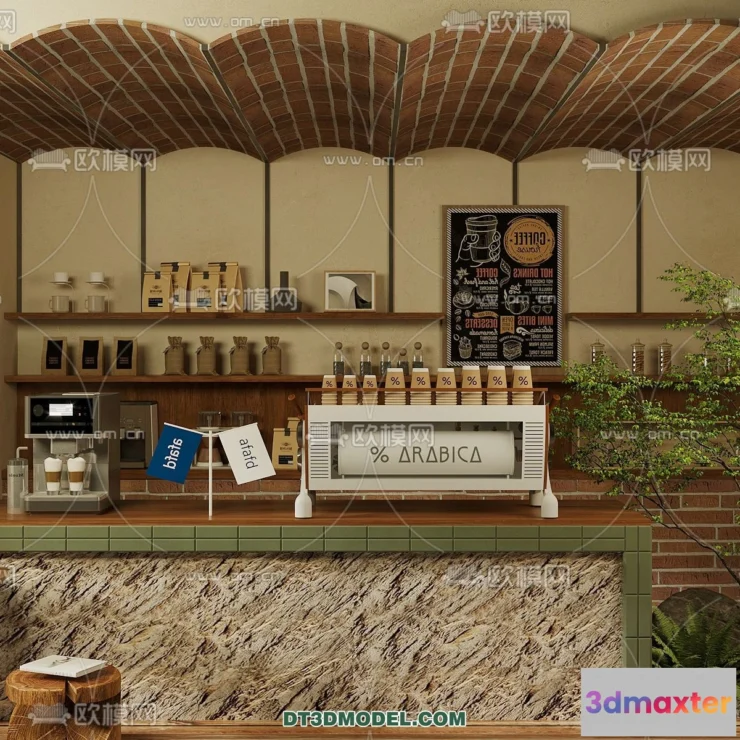1365261 - Counter - Bar - Interior Design 3D Model - 088 3D Max