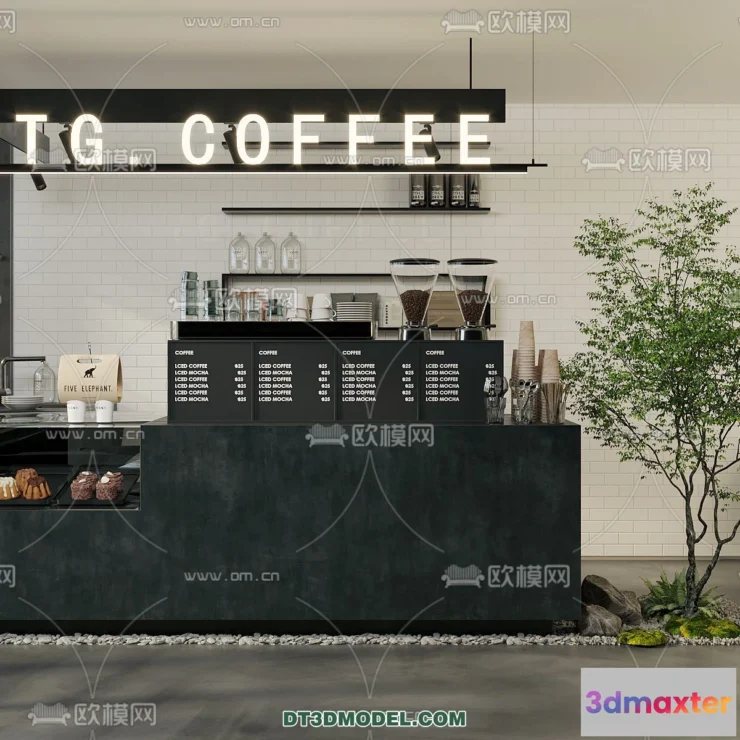 1365413 - Counter - Bar - Interior Design 3D Model - 090 3D Max