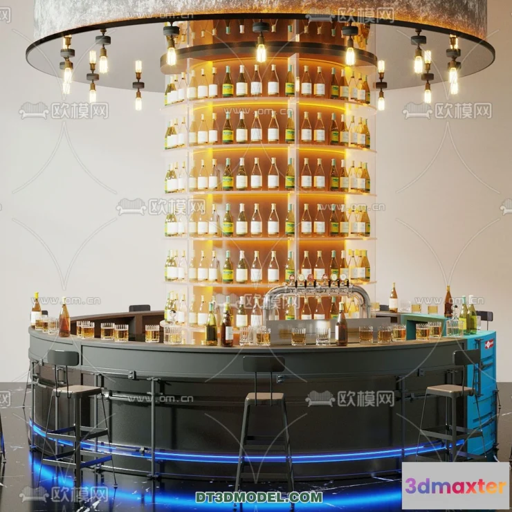 1365544 - Counter - Bar - Interior Design 3D Model - 092 3D Max