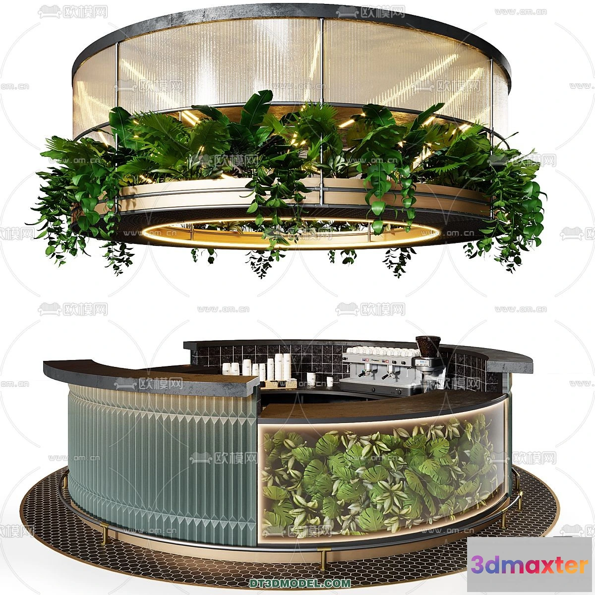 1366093 - Counter - Bar - Interior Design 3D Model - 100 3D Max