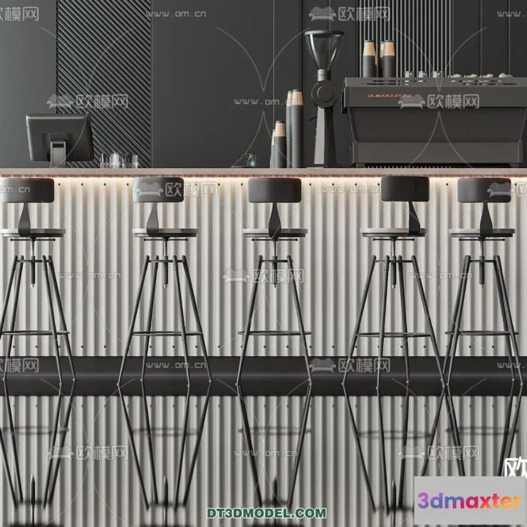 1366226 - Counter - Bar - Interior Design 3D Model - 102 3D Max