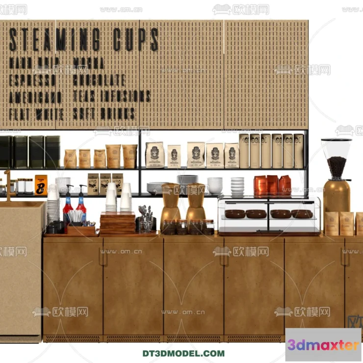 1366704 - Counter - Bar - Interior Design 3D Model - 109 3D Max