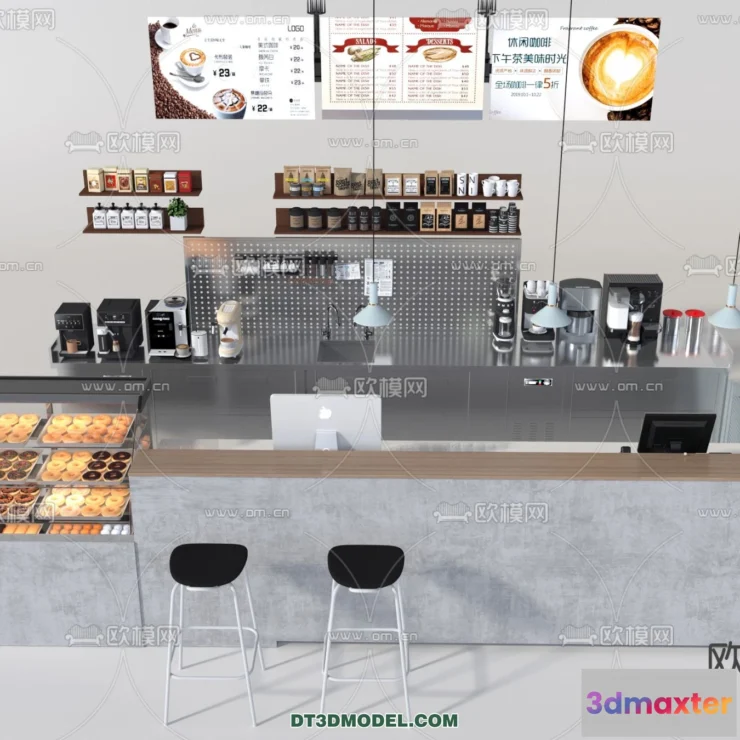 1367024 - Counter - Bar - Interior Design 3D Model - 114 3D Max