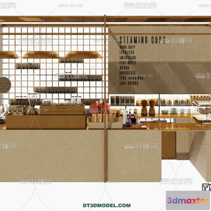 1367368 - Counter - Bar - Interior Design 3D Model - 119 3D Max