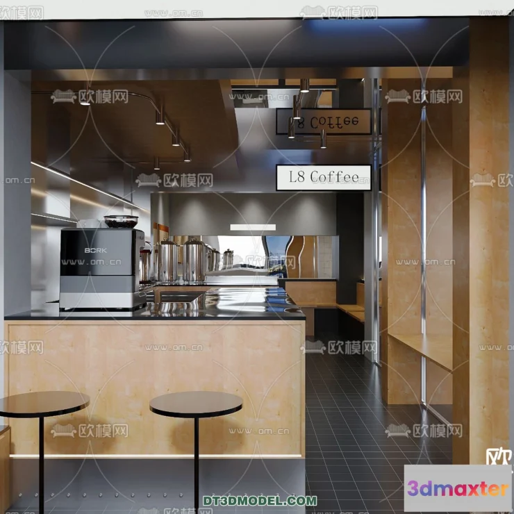 1367649 - Counter - Bar - Interior Design 3D Model - 123 3D Max