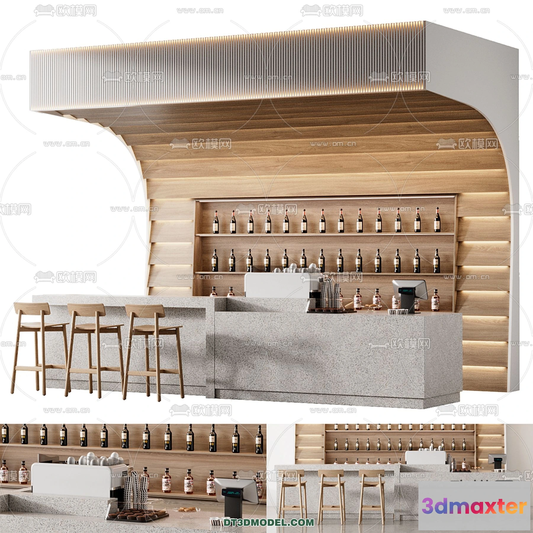 1367712 - Counter - Bar - Interior Design 3D Model - 124 3D Max