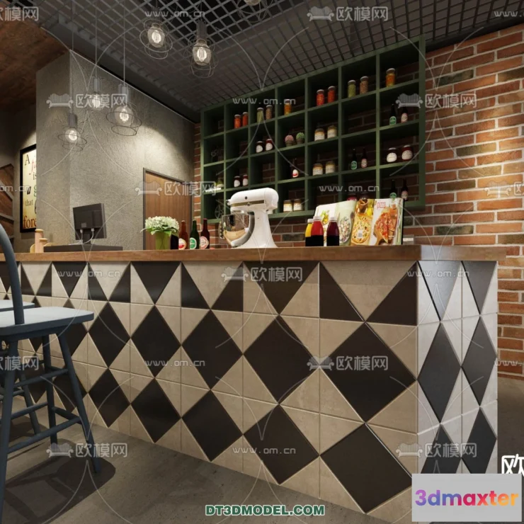 1367918 - Counter - Bar - Interior Design 3D Model - 127 3D Max