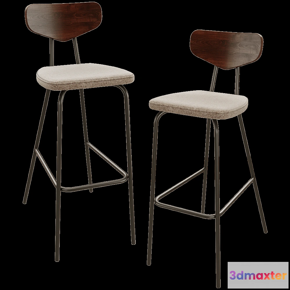 1613776 - BentWood - Bar stool Melbyrn_BM 3D Max
