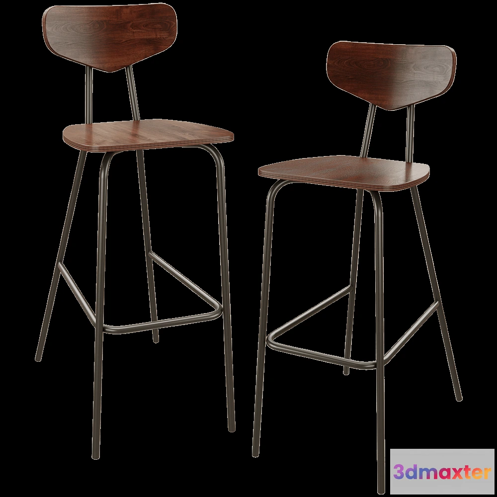 1613778 - BentWood - Bar stool Melbyrn_B 3D Max