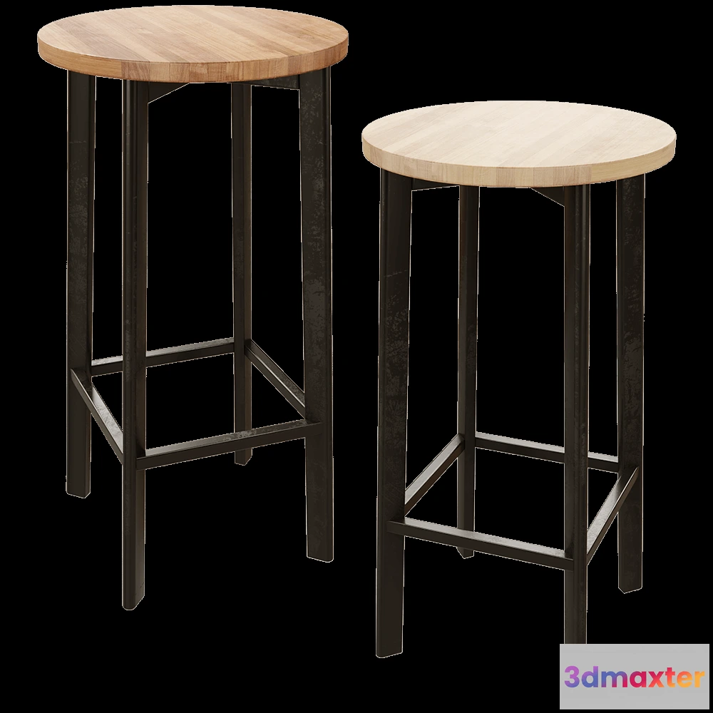 1613780 - BentWood - Bar stool Déjà vu Box KR 1 3D Max