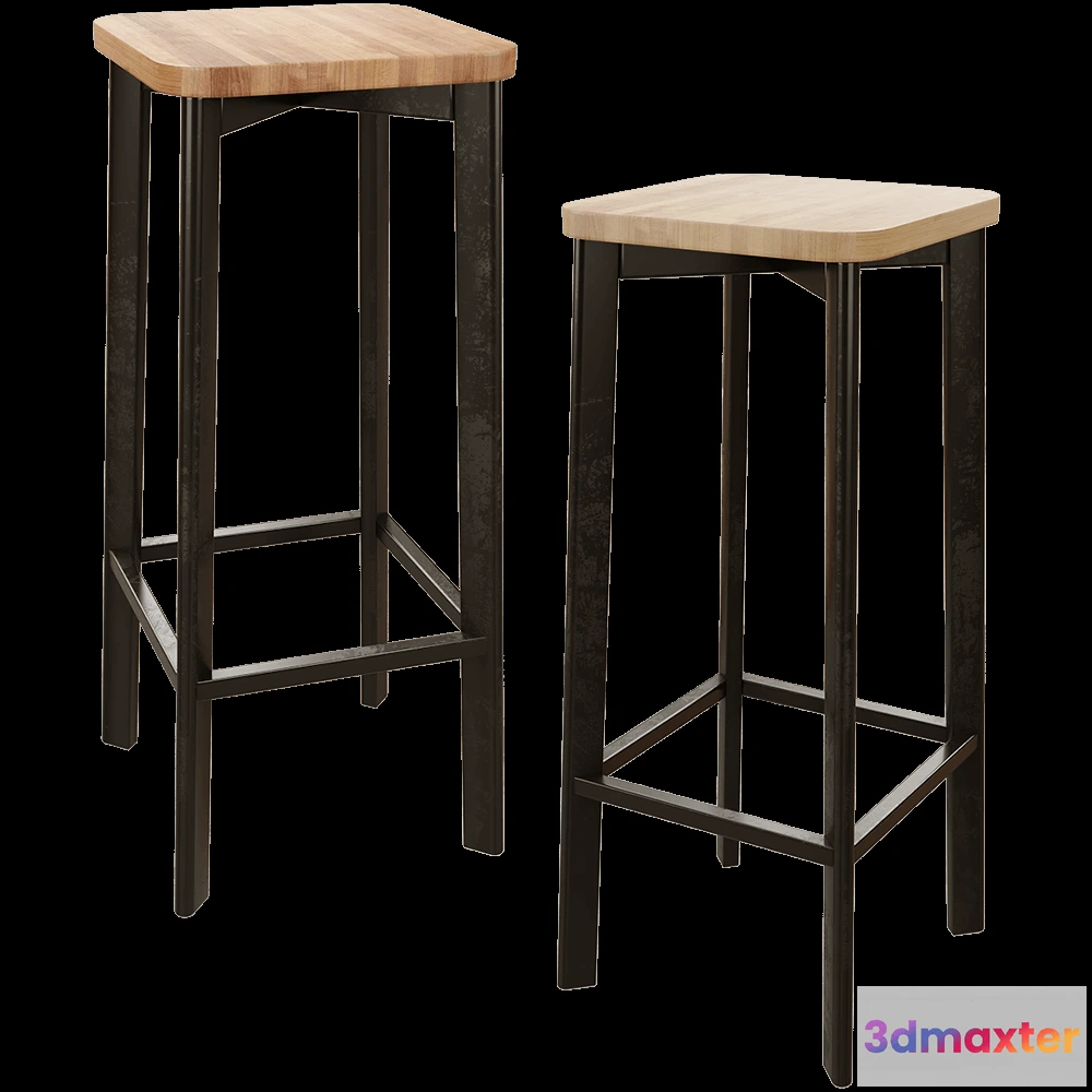 1613782 - BentWood - Bar stool Déjà vu Box 3D Max