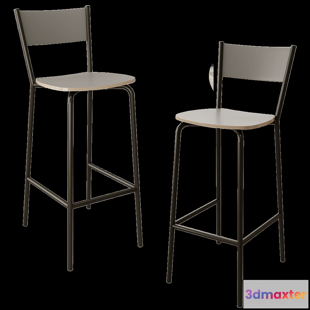 1613786 - BentWood - Bar stool Marsel 3D Max