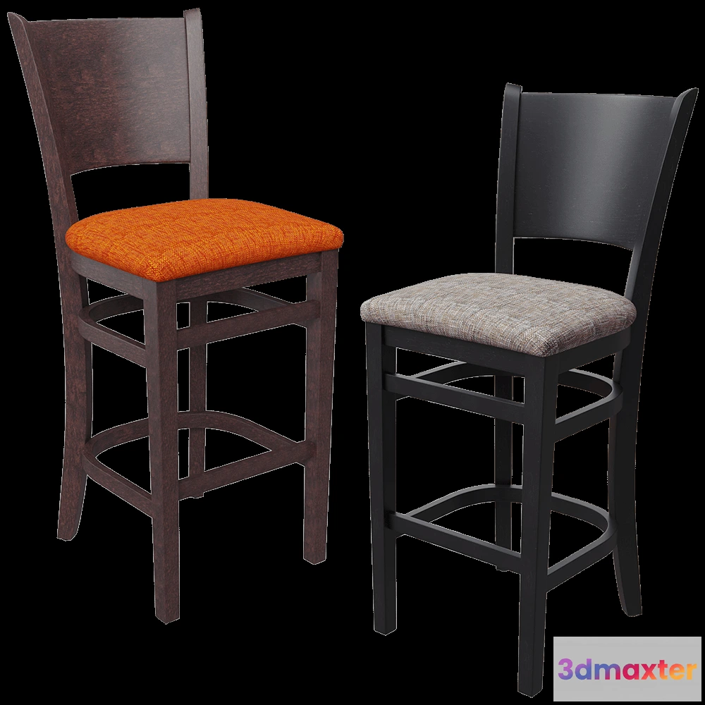 1613796 - BentWood - Bar stool Bristol 3D Max