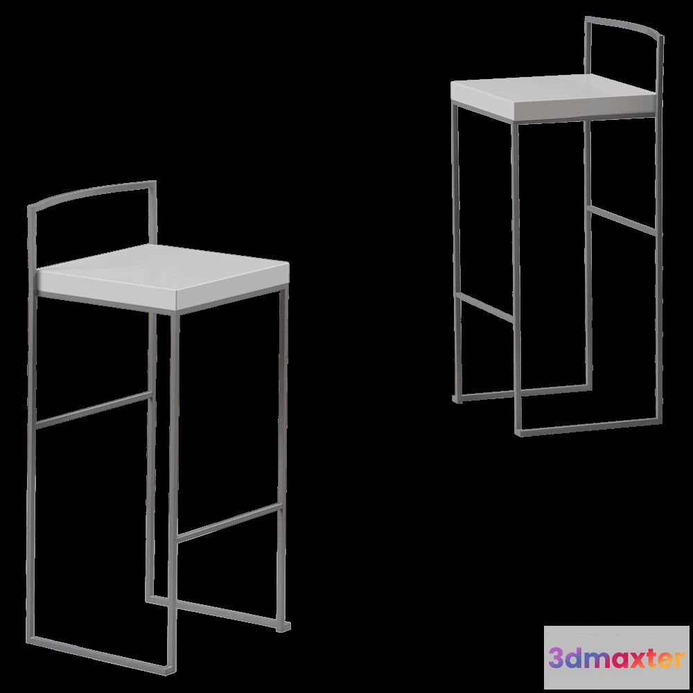 1613832 - ADOR FACTORY - Barstool CUBO 3D Max