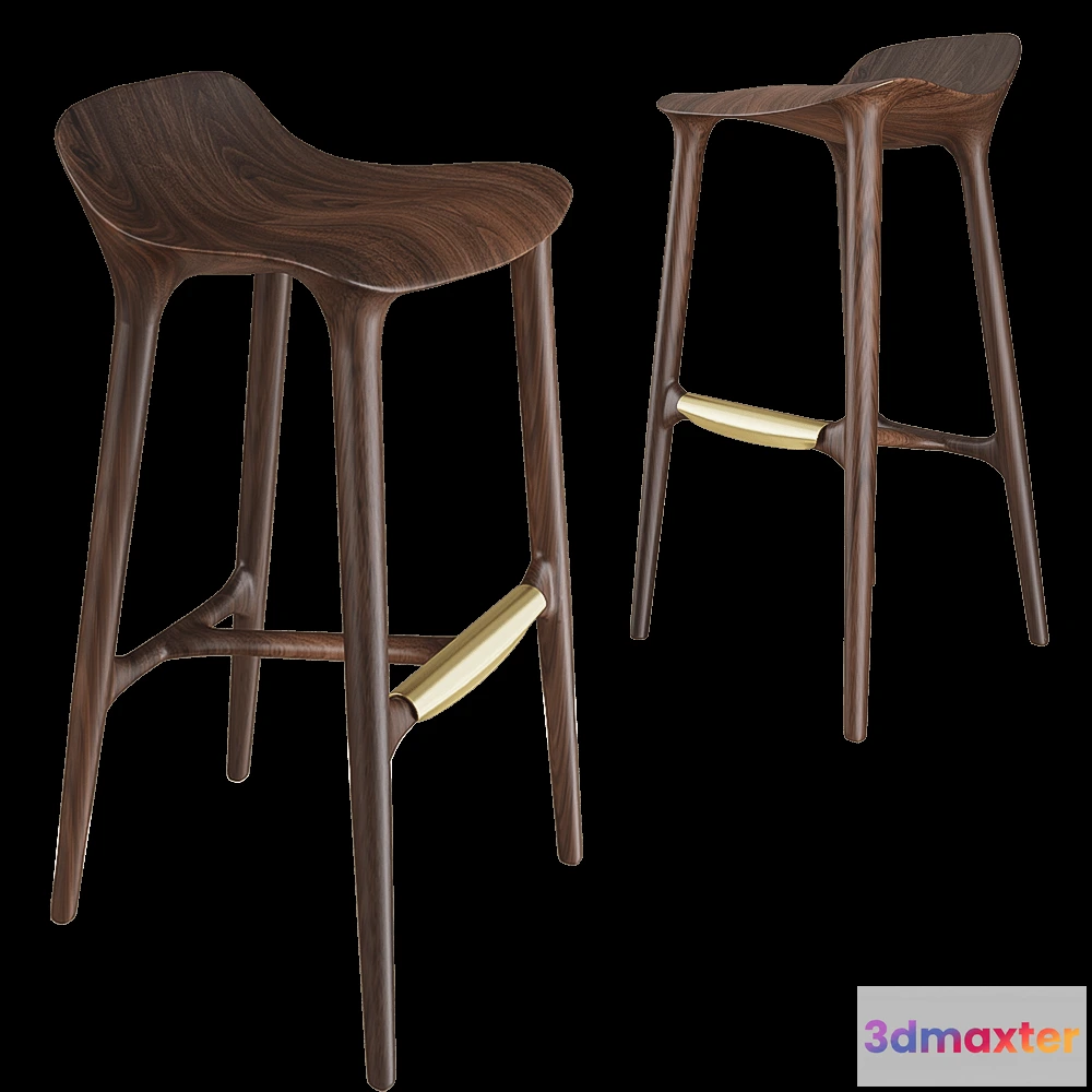 1613834 - Agrippa - Bar stool Morgan 3D Max