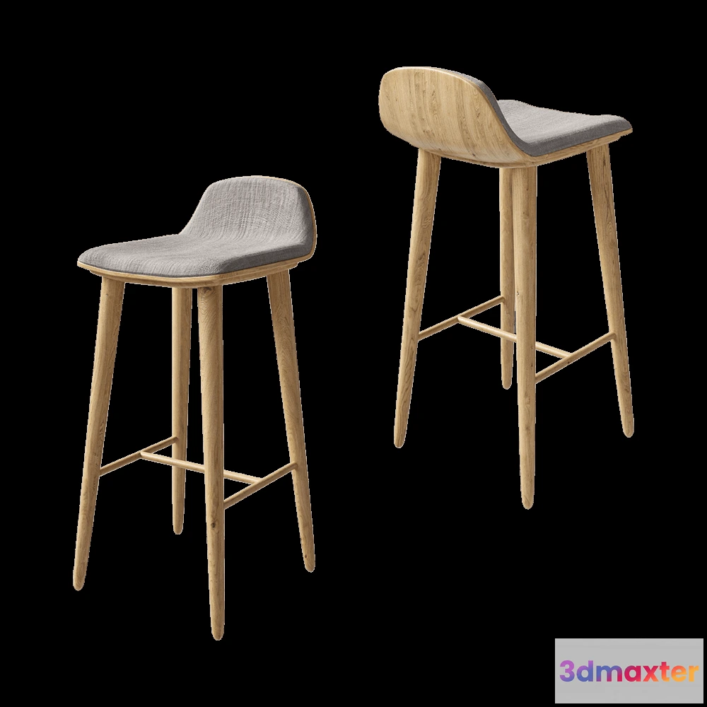 1613864 - Arthur Sahakyan - Barstool Eva Solo Abalone 3D Max