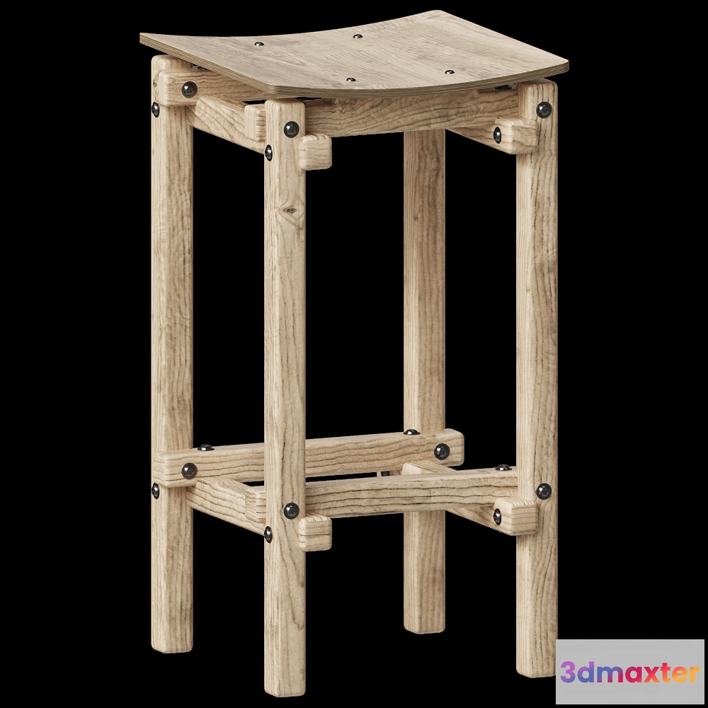 1613882 - Askia - Barstool FAIR AND SQUARE LOW 3D Max