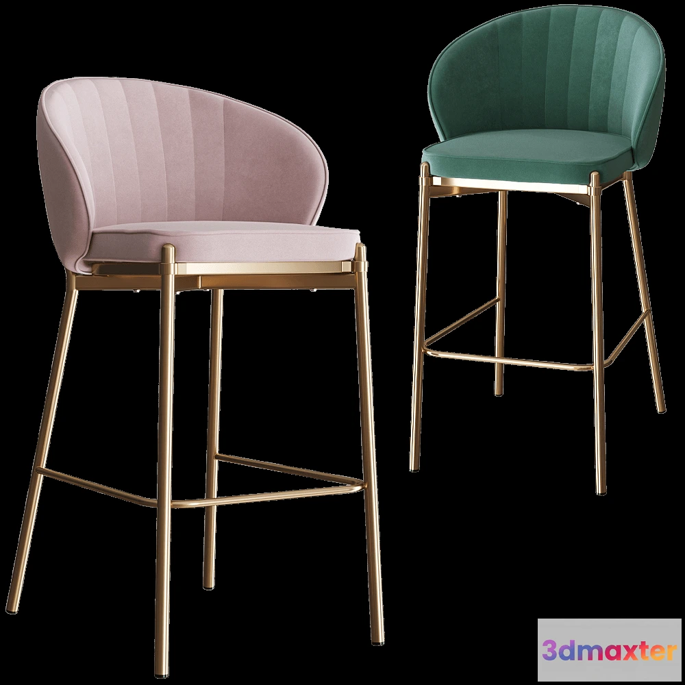 1613902 - Bergenson Bjorn - Barstool Coral 3D Max