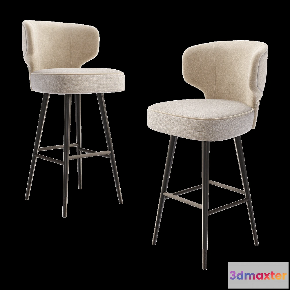 1613988 - CPRN HOMOOD - Bar stool Art.ST728 3D Max