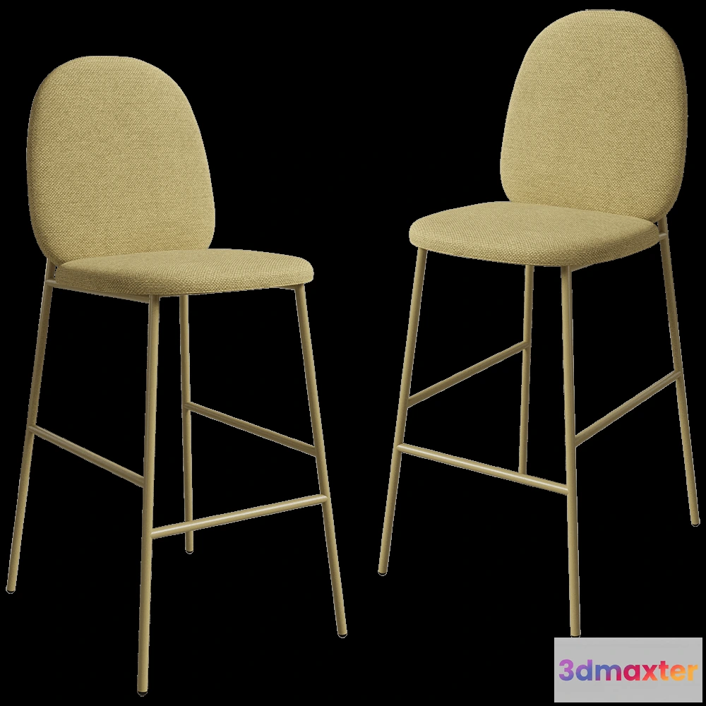 1613992 - Delo - Semi-bar stool Sok 3D Max