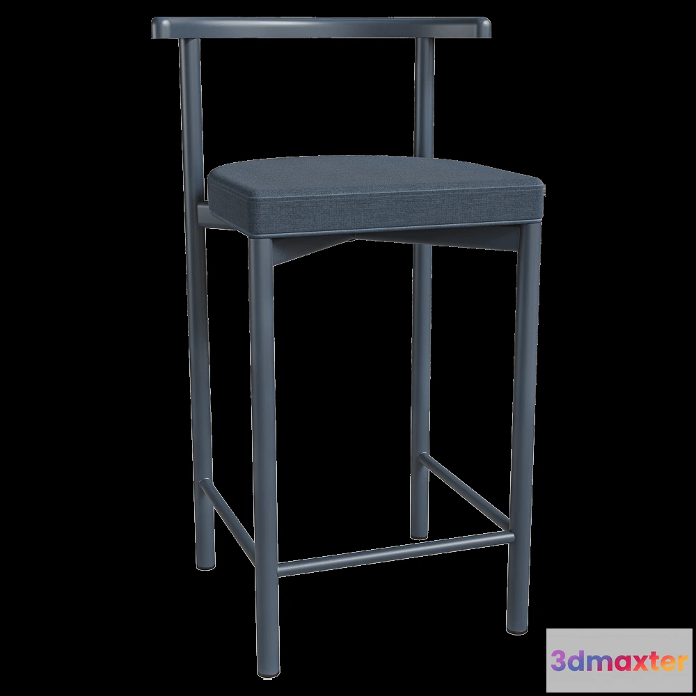 1613994 - Delo - Barstool upholstered  Nra 3D Max