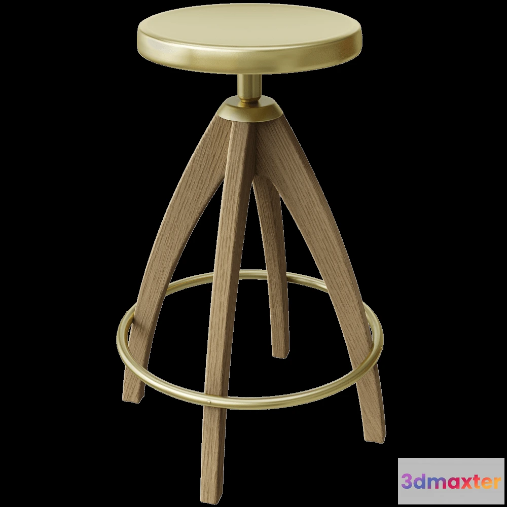 1614045 - GHIDINI1961 - Bar stool Leporello Senior 3D Max