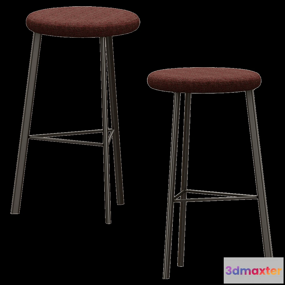 1614055 - Innova  - Bar stool Ness 2 3D Max