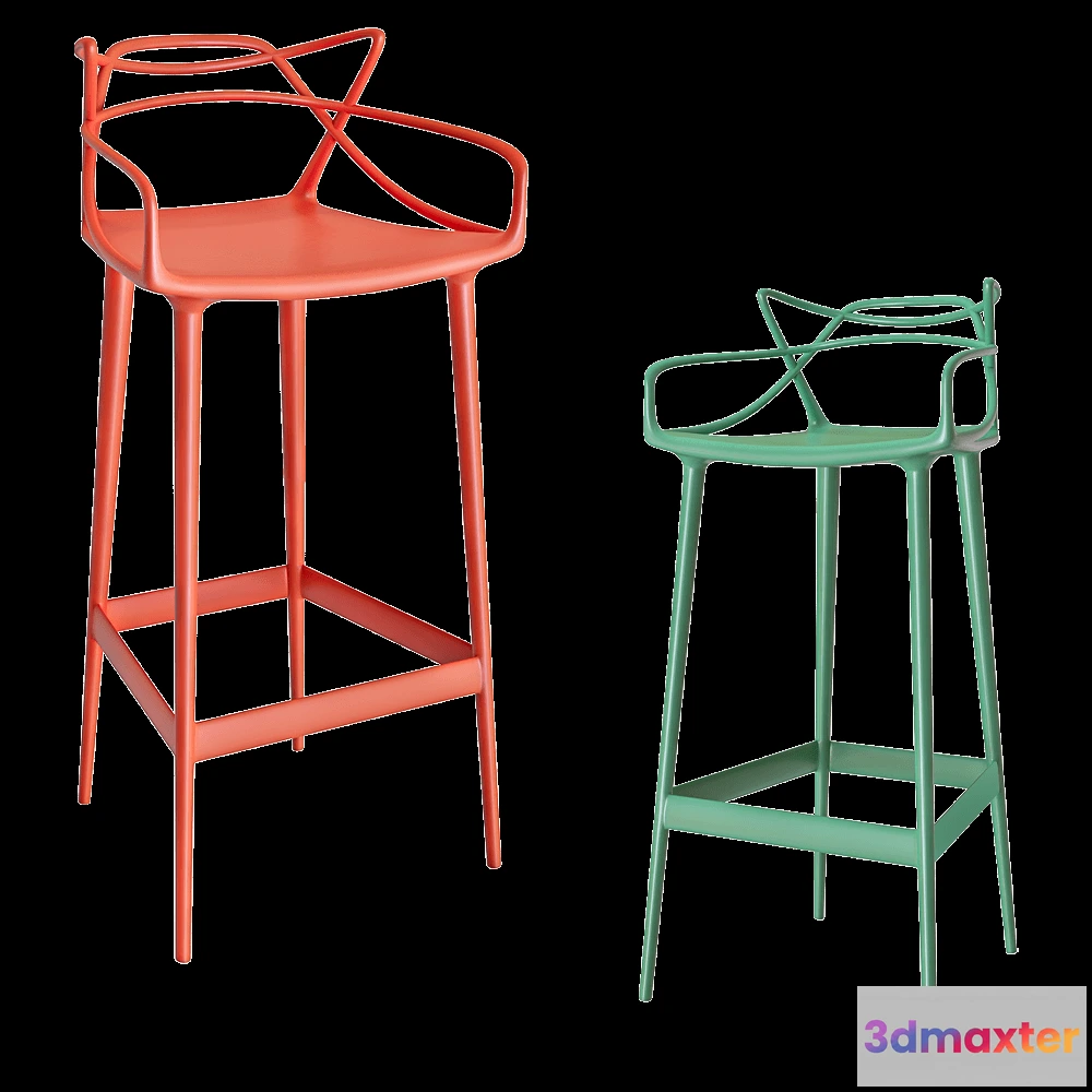 1614063 - Kartell - Bar stool Master 3D Max