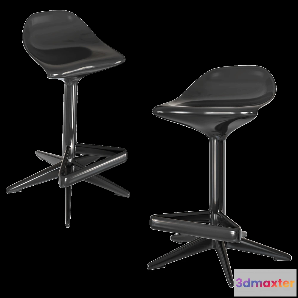 1614065 - Kartell - Bar stool Spoon 3D Max