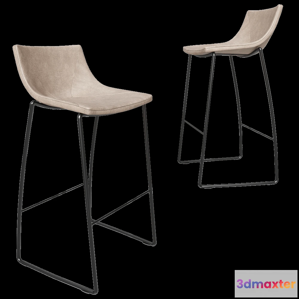 1614115 - Milani  - Barstool Ellipse 3D Max