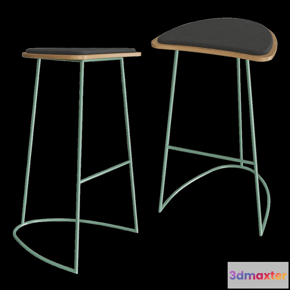 1614131 - MISSANA - Bar stool without backrest 3D Max