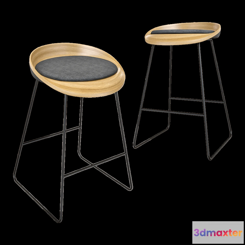 1614157 - Montly - Bar stool ROE 3D Max