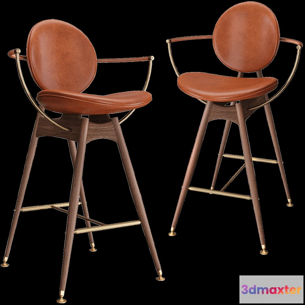 1614187 - Overgaard & Dyrman - Bar chair Circle 3D Max