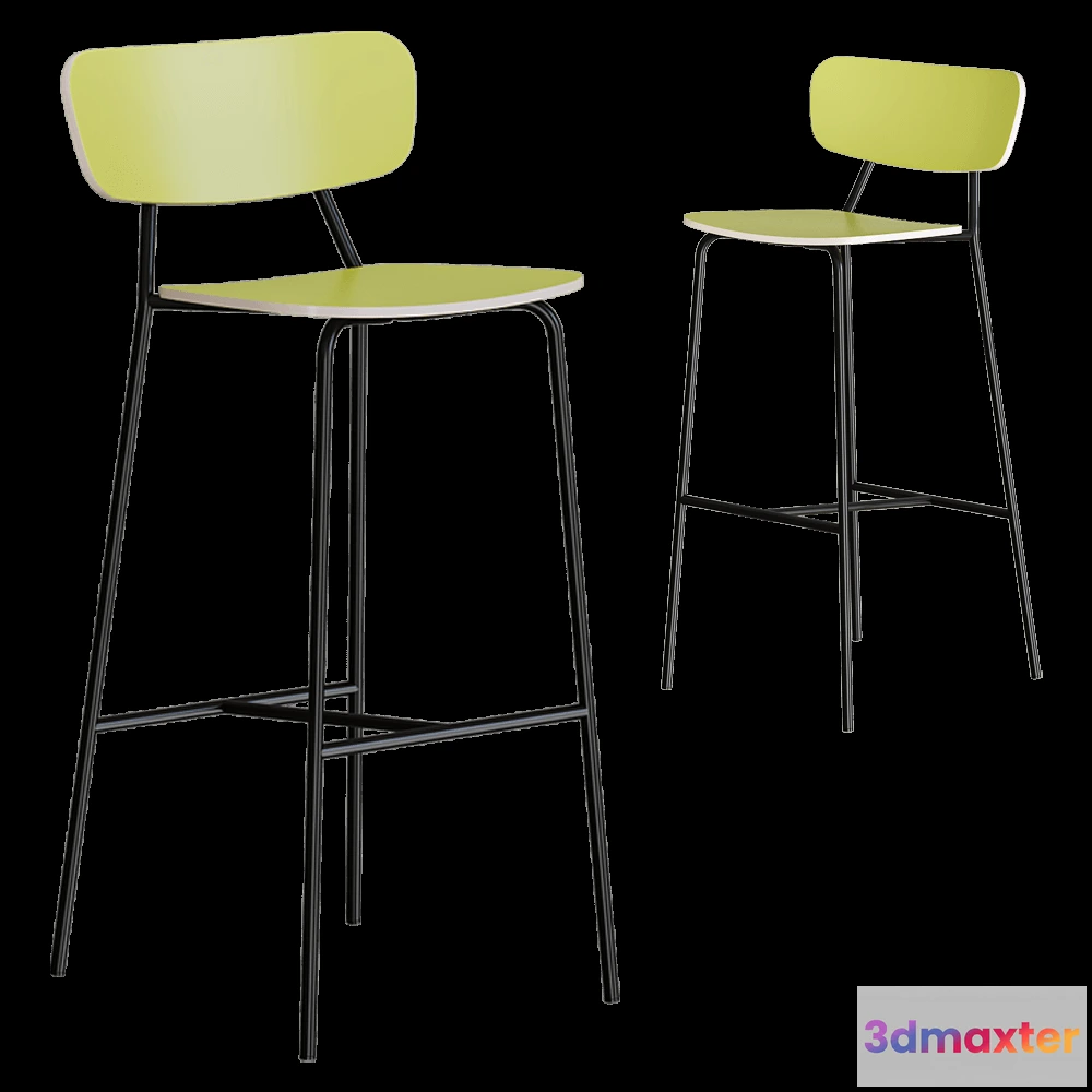 1614225 - Sculptures Jeux  - Bar stool Ibetta 3D Max