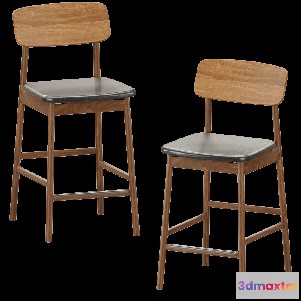 1614247 - Stolab - Bar stool Prima Vista H96  Oak 3D Max