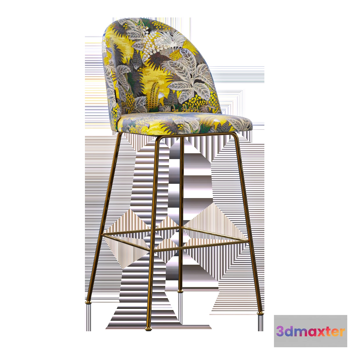 1614257 - StoreForHome - Brooke Tropical bar chair 3D Max