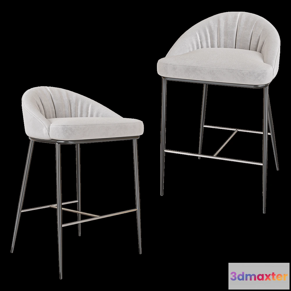 1614289 - Top concept - Semi-bar chair Barkley 3D Max