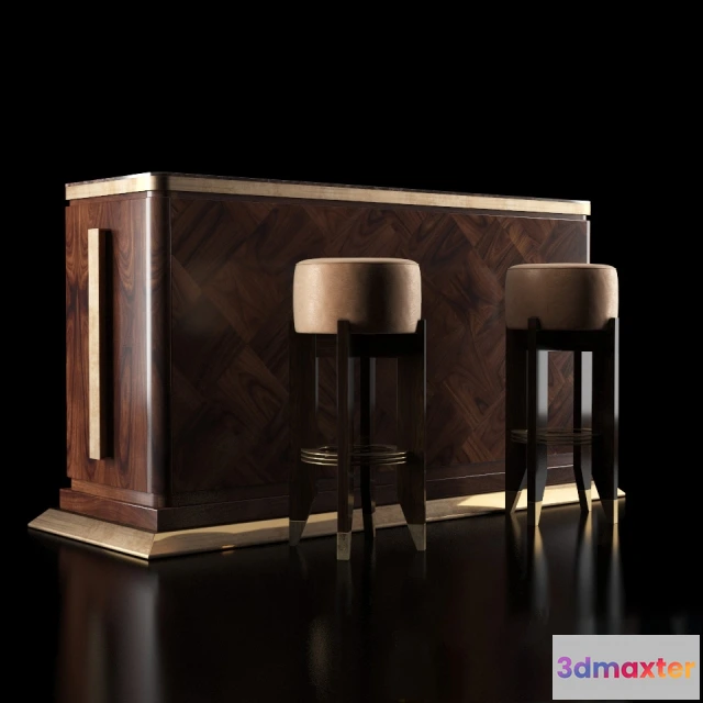 1614401 - furniture - Smania Bar Set 3D Max
