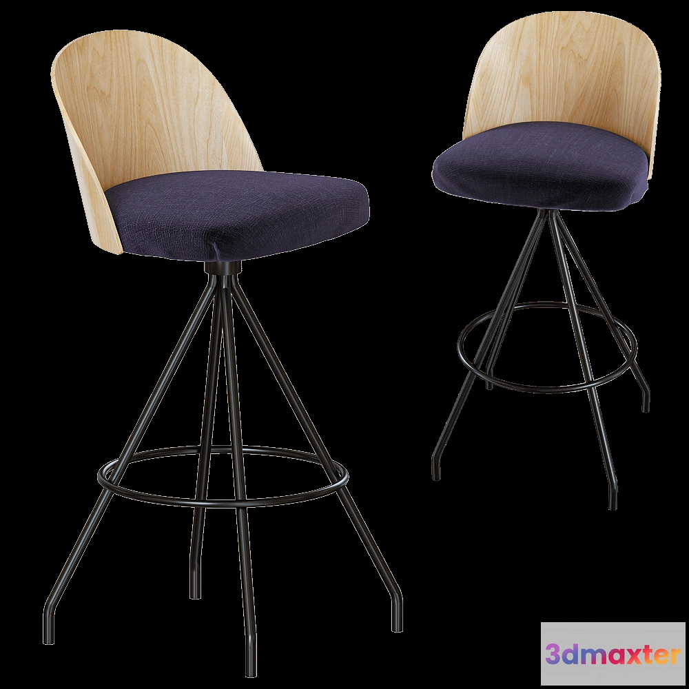 1614545 - Verges - Barstool Cistell Slim 3D Max