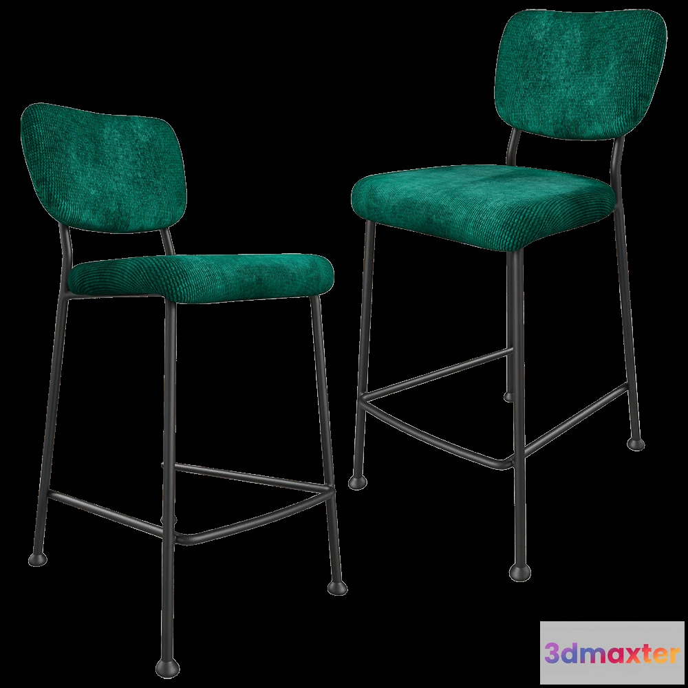 1614571 - Zuiver Group   - Barstool Benson green 3D Max