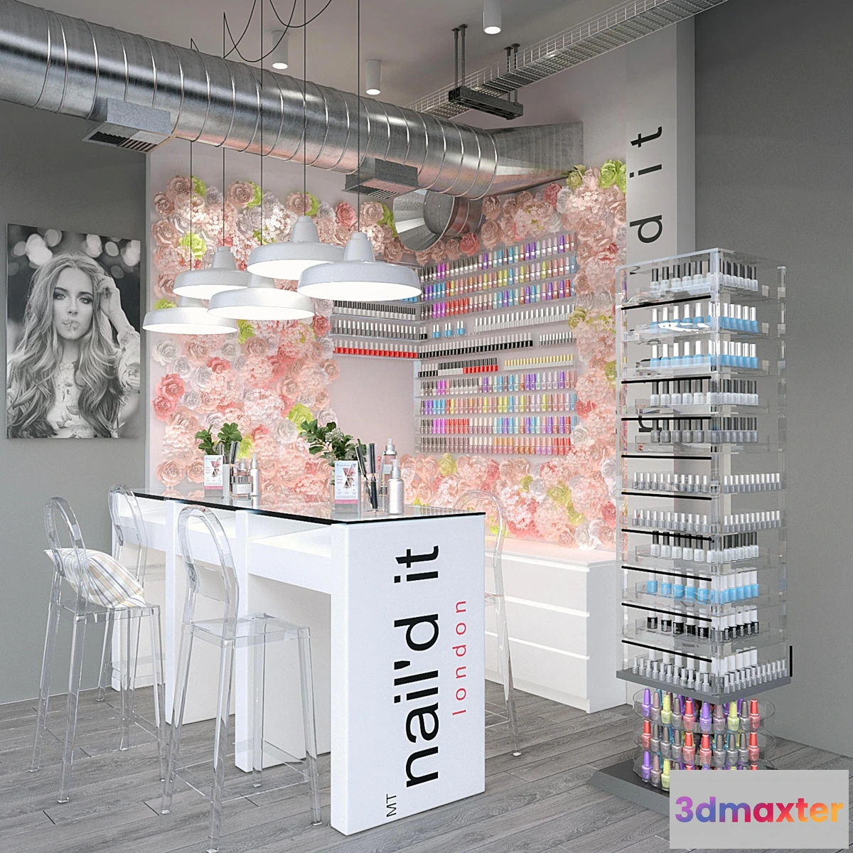 1345287 - beauty salon 3D Max