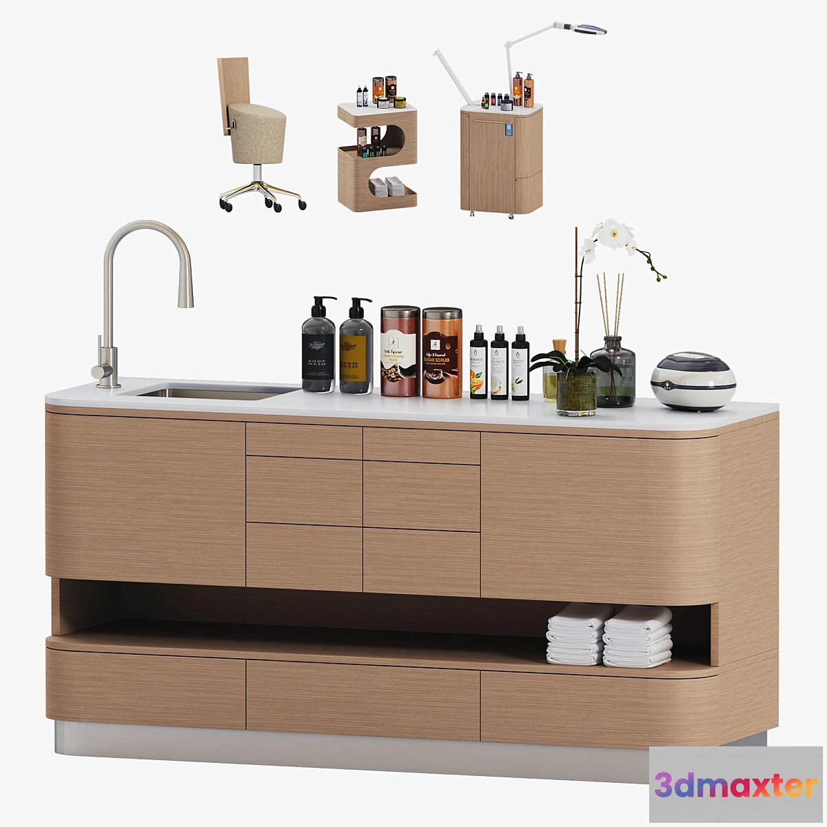 1351469 - KIWI Nilo Furniture for Spa salona Ninfea 3D Max