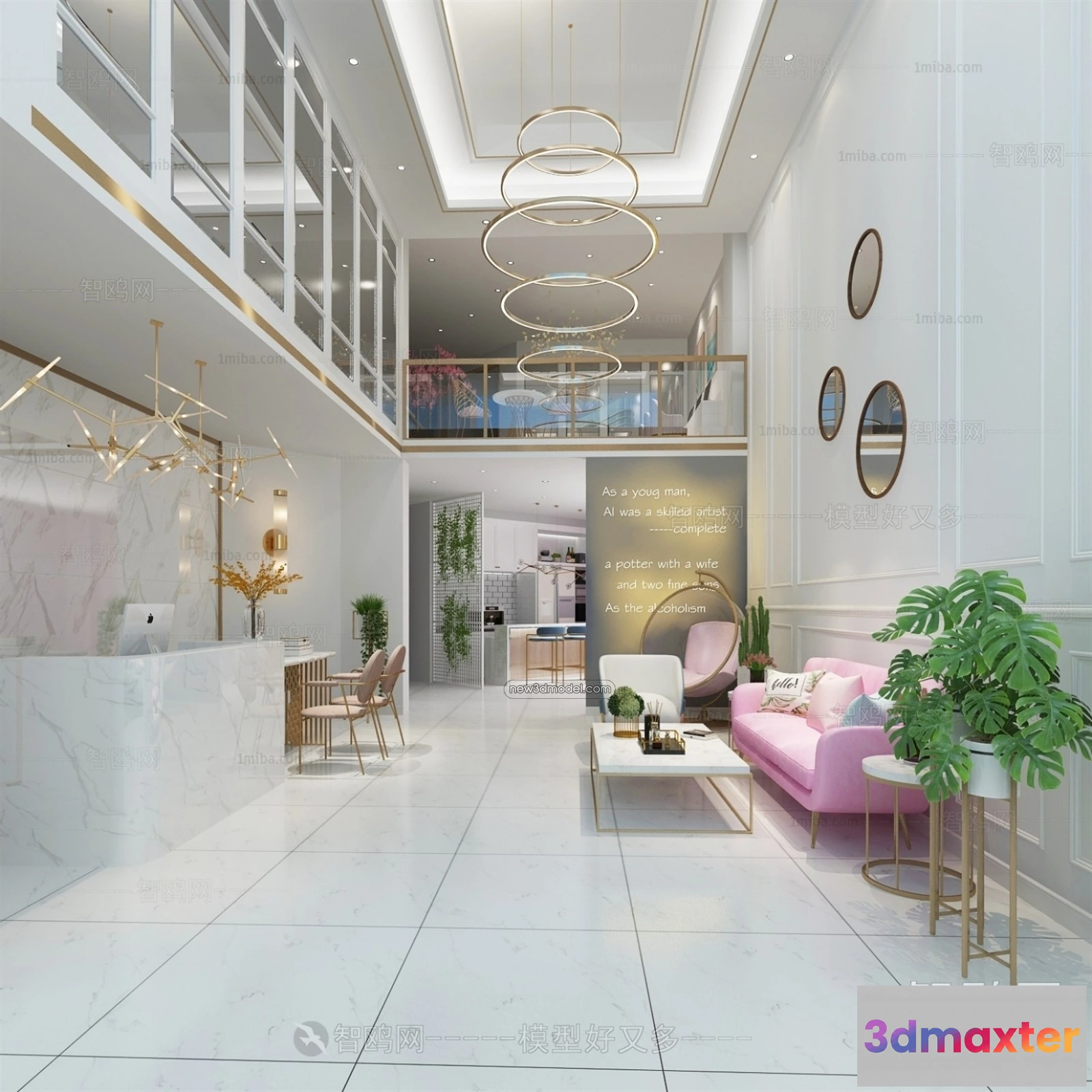 1371391 - Spa And Massage - 3D Interior Scene - 3D Models - 020 3D Max