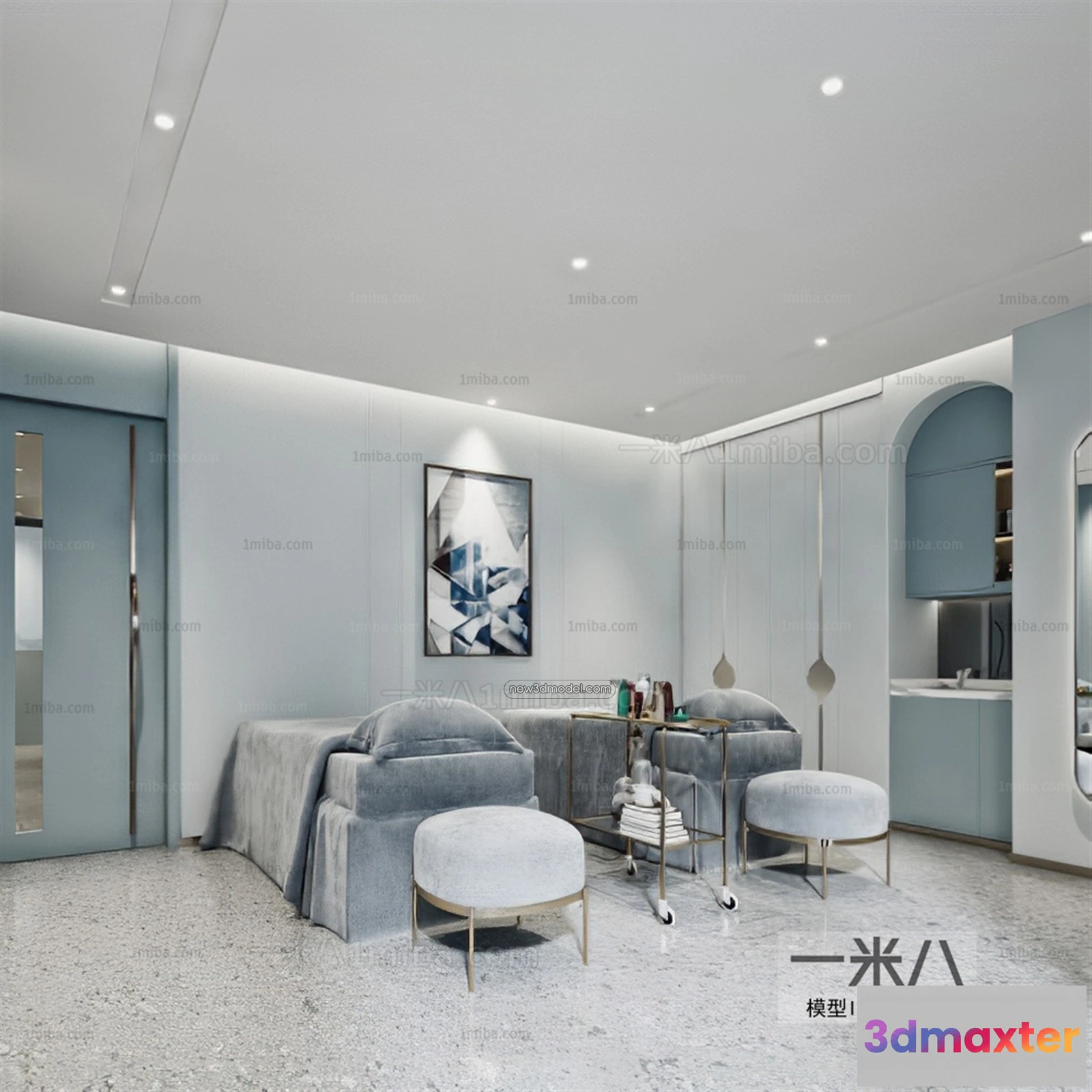 1372869 - Spa And Massage - 3D Interior Scene - 3D Models - 042 3D Max