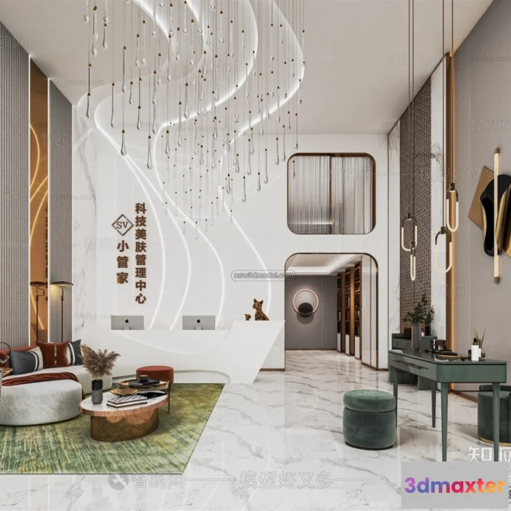 1373379 - Spa And Massage - 3D Interior Scene - 3D Models - 050 3D Max