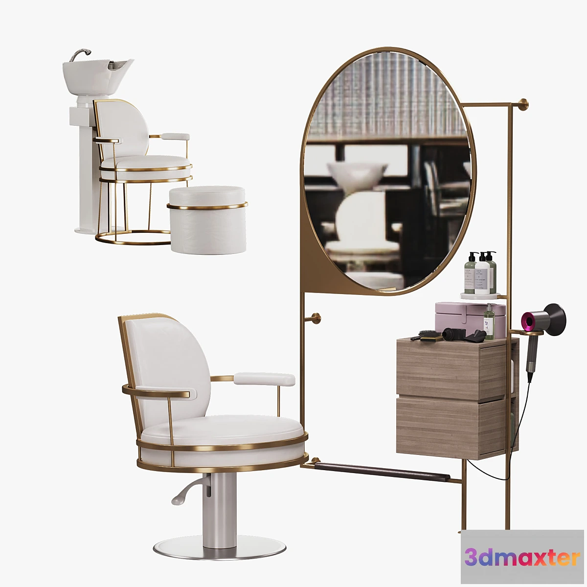 1412014 - Watson Cindarella Hairdresser Workstation 3D Max