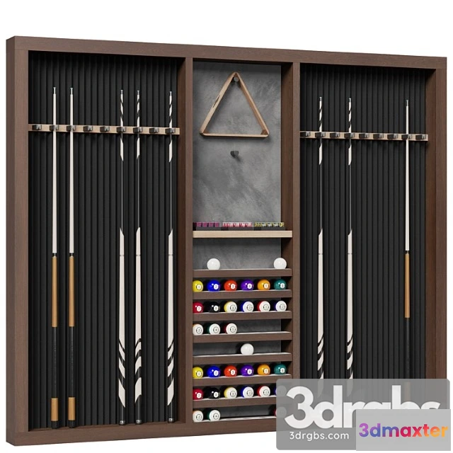 1002464 - Billiard Wall Rack 1
