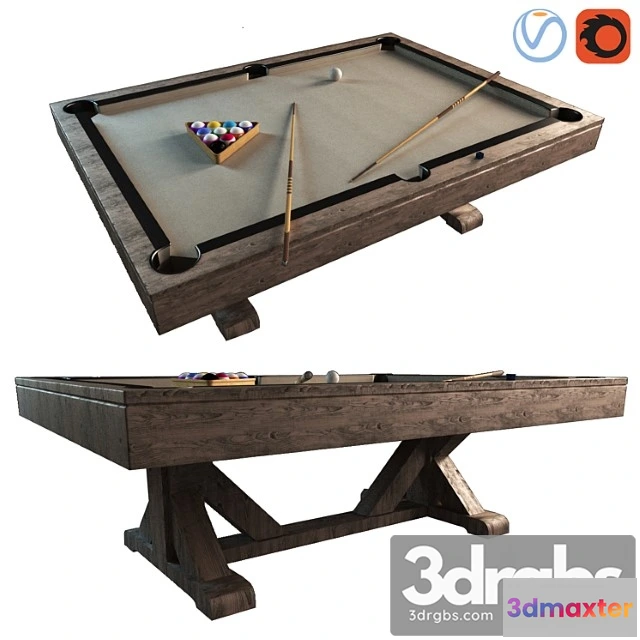 1002490 - Pottery barn charleston pool table