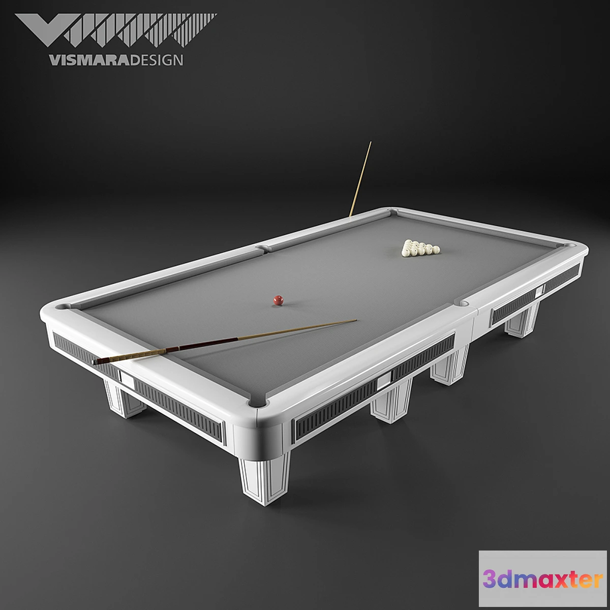 1275762 - Pool table Vismara Design RUSSIAN POOL - ART DECO 3D Max